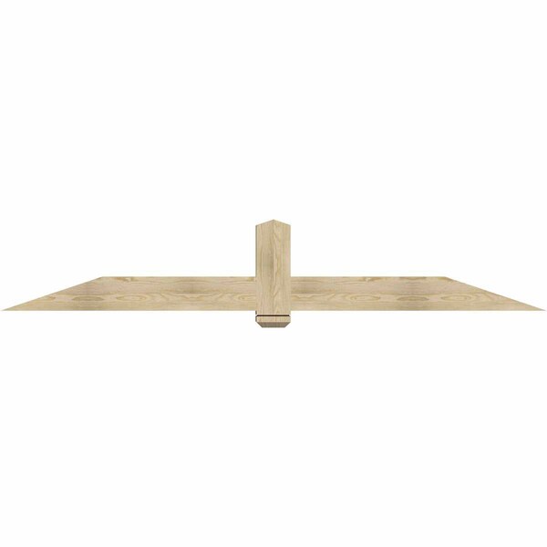 Ekena Millwork Eugene Rough Sawn Timber Gable Bracket, Douglas Fir, 96"W x 16"H x 6"D x 6"F, 4/12 Pitch GBW096X16X0606EUG00RDF - main